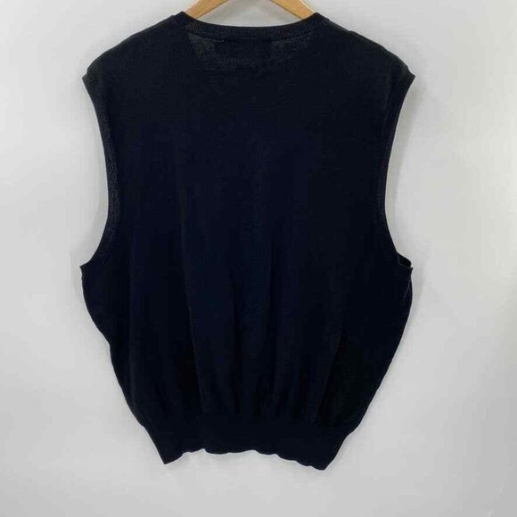 Polo Golf Ralph Lauren Sweater Vest Mens Large 100% Cotton Knit V-Neck Vintage - Picture 5 of 9